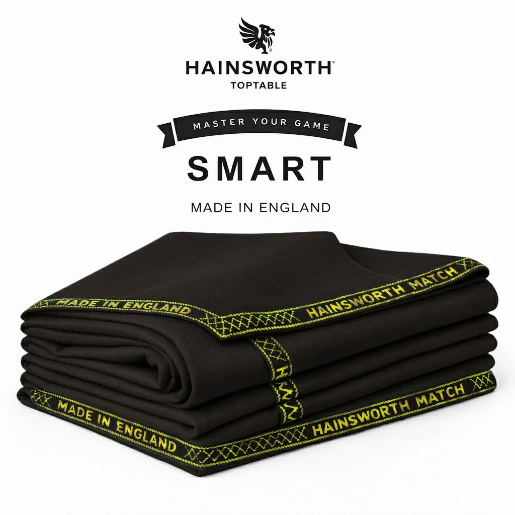 Hainsworth Smart Precut Cloth - 7/8/9FT Professional Speed & Control, 460gsm Directional Nap for Snooker & Pool Tables - Nutmeg