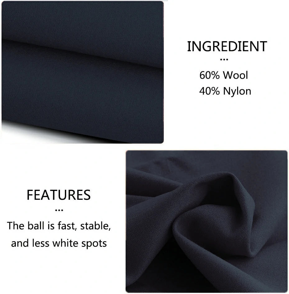 Hainsworth Smart Precut Cloth - 7/8/9FT Professional Speed & Control, 460gsm Directional Nap for Snooker & Pool Tables - Navy