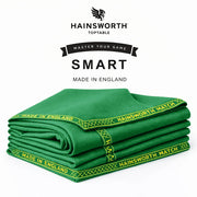Hainsworth Smart Precut Cloth - 7/8/9/12FT Professional Speed & Control, 460gsm Directional Nap for Snooker & Pool Tables - Olive Green