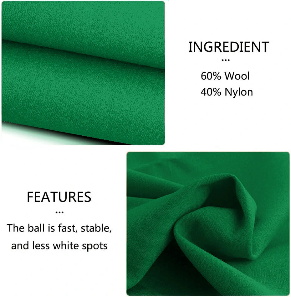 Hainsworth Smart Precut Cloth - 7/8/9/12FT Professional Speed & Control, 460gsm Directional Nap for Snooker & Pool Tables - Olive Green