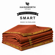 Hainsworth Smart Precut Cloth - 7/8/9FT Professional Speed & Control, 460gsm Directional Nap for Snooker & Pool Tables - Orange