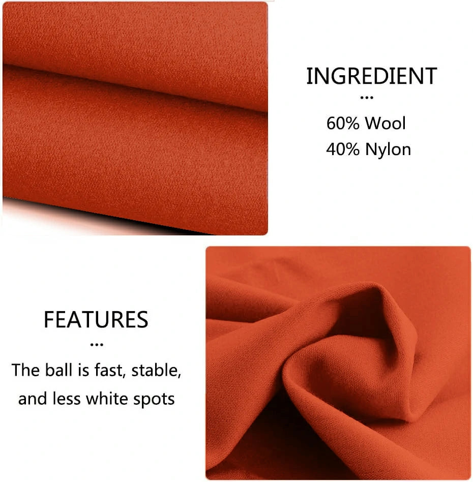 Hainsworth Smart Precut Cloth - 7/8/9FT Professional Speed & Control, 460gsm Directional Nap for Snooker & Pool Tables - Orange