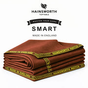 Hainsworth Smart Precut Cloth - 7/8/9FT Professional Speed & Control, 460gsm Directional Nap for Snooker & Pool Tables - Paprika