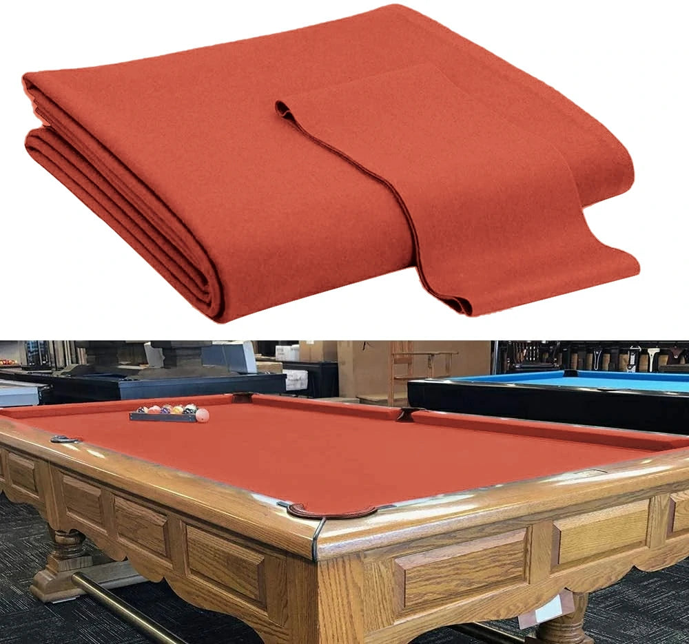 Hainsworth Smart Precut Cloth - 7/8/9FT Professional Speed & Control, 460gsm Directional Nap for Snooker & Pool Tables - Paprika