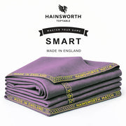 Hainsworth Smart Precut Cloth - 7/8/9FT Professional Speed & Control, 460gsm Directional Nap for Snooker & Pool Tables - Pink