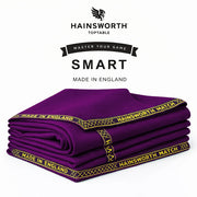 Hainsworth Smart Precut Cloth - 7/8/9FT Professional Speed & Control, 460gsm Directional Nap for Snooker & Pool Tables - Purple