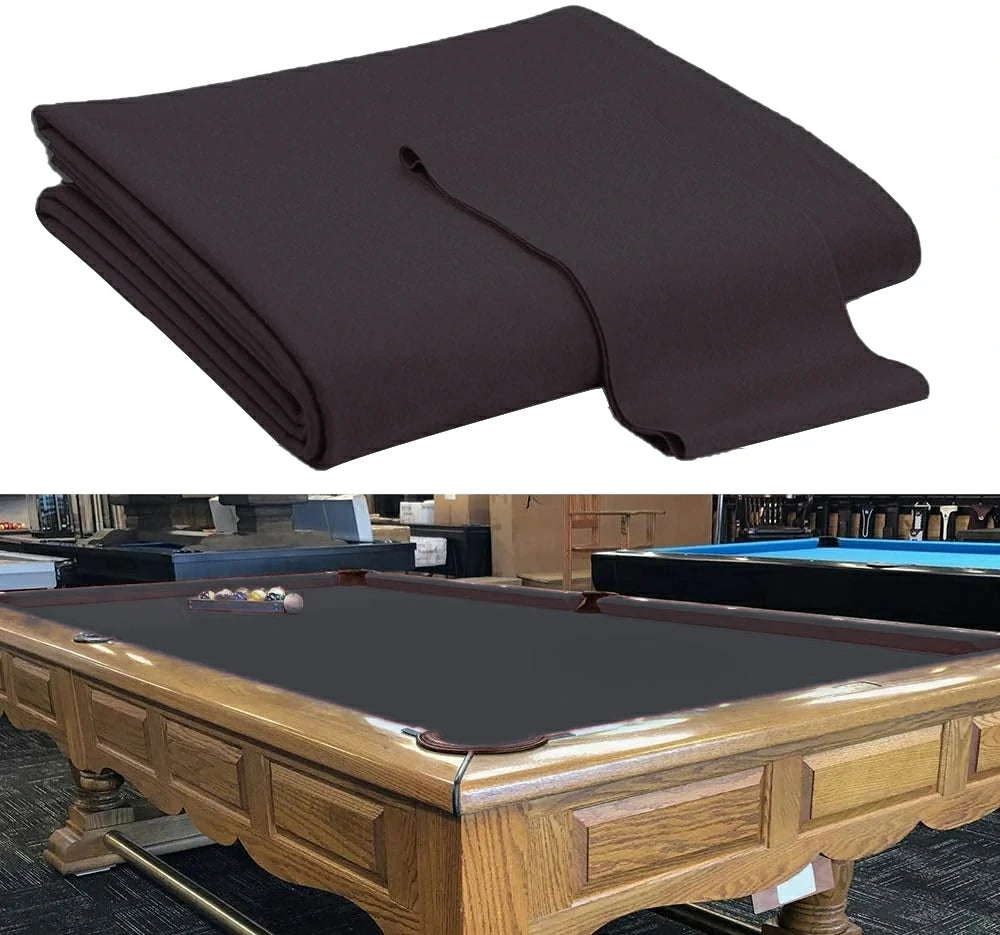 Hainsworth Smart Precut Cloth - 7/8/9/12FT Professional Speed & Control, 460gsm Directional Nap for Snooker & Pool Tables - Pewter