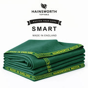 Hainsworth Smart Precut Cloth - 7/8/9/12FT Professional Speed & Control, 460gsm Directional Nap for Snooker & Pool Tables - Ranger Green