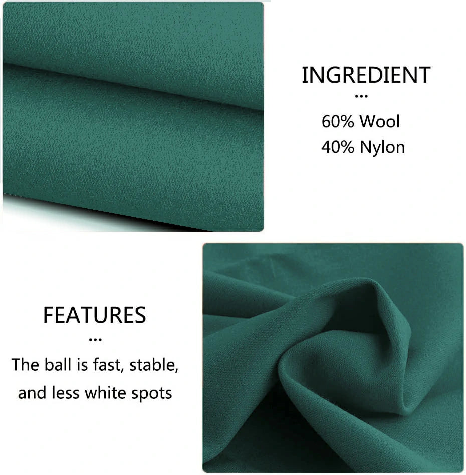 Hainsworth Smart Precut Cloth - 7/8/9/12FT Professional Speed & Control, 460gsm Directional Nap for Snooker & Pool Tables - Ranger Green