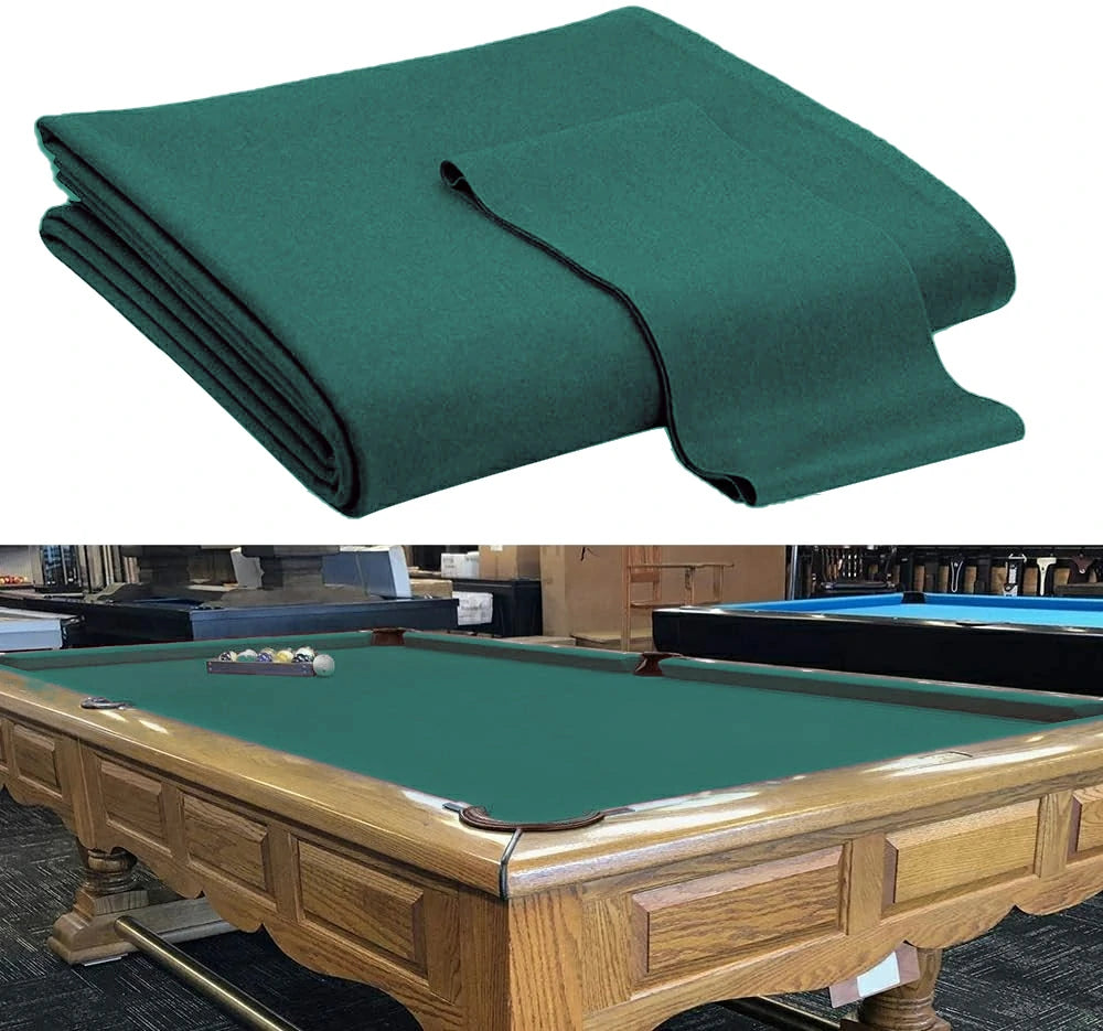 Hainsworth Smart Precut Cloth - 7/8/9/12FT Professional Speed & Control, 460gsm Directional Nap for Snooker & Pool Tables - Ranger Green