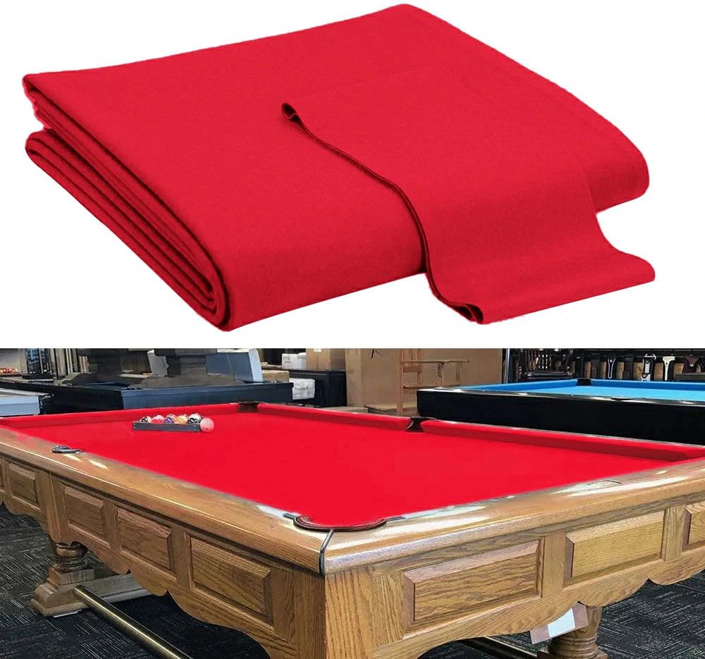 Hainsworth Smart Precut Cloth - 7/8/9FT Professional Speed & Control, 460gsm Directional Nap for Snooker & Pool Tables - Red