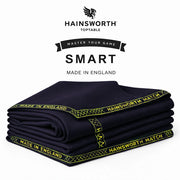 Hainsworth Smart Precut Cloth - 7/8/9FT Professional Speed & Control, 460gsm Directional Nap for Snooker & Pool Tables - Royal Navy