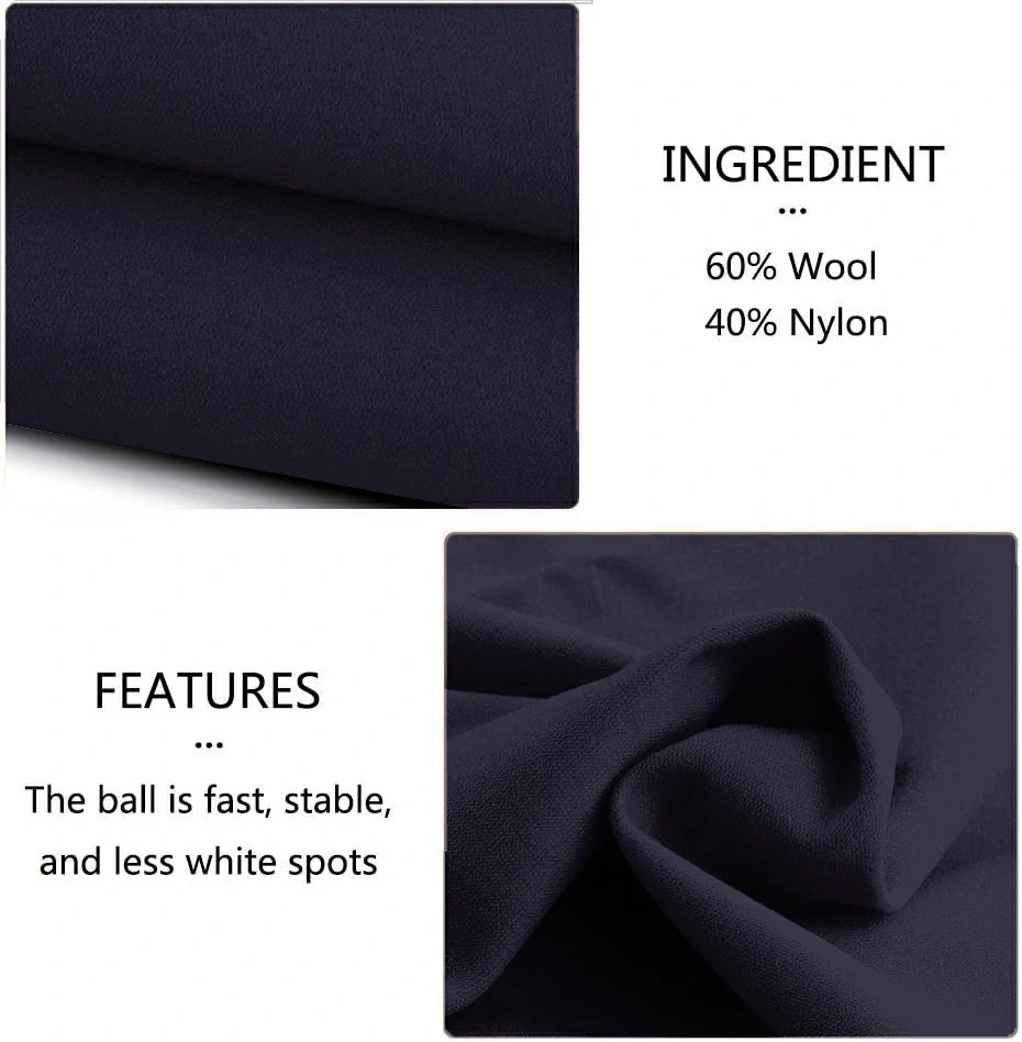 Hainsworth Smart Precut Cloth - 7/8/9FT Professional Speed & Control, 460gsm Directional Nap for Snooker & Pool Tables - Royal Navy