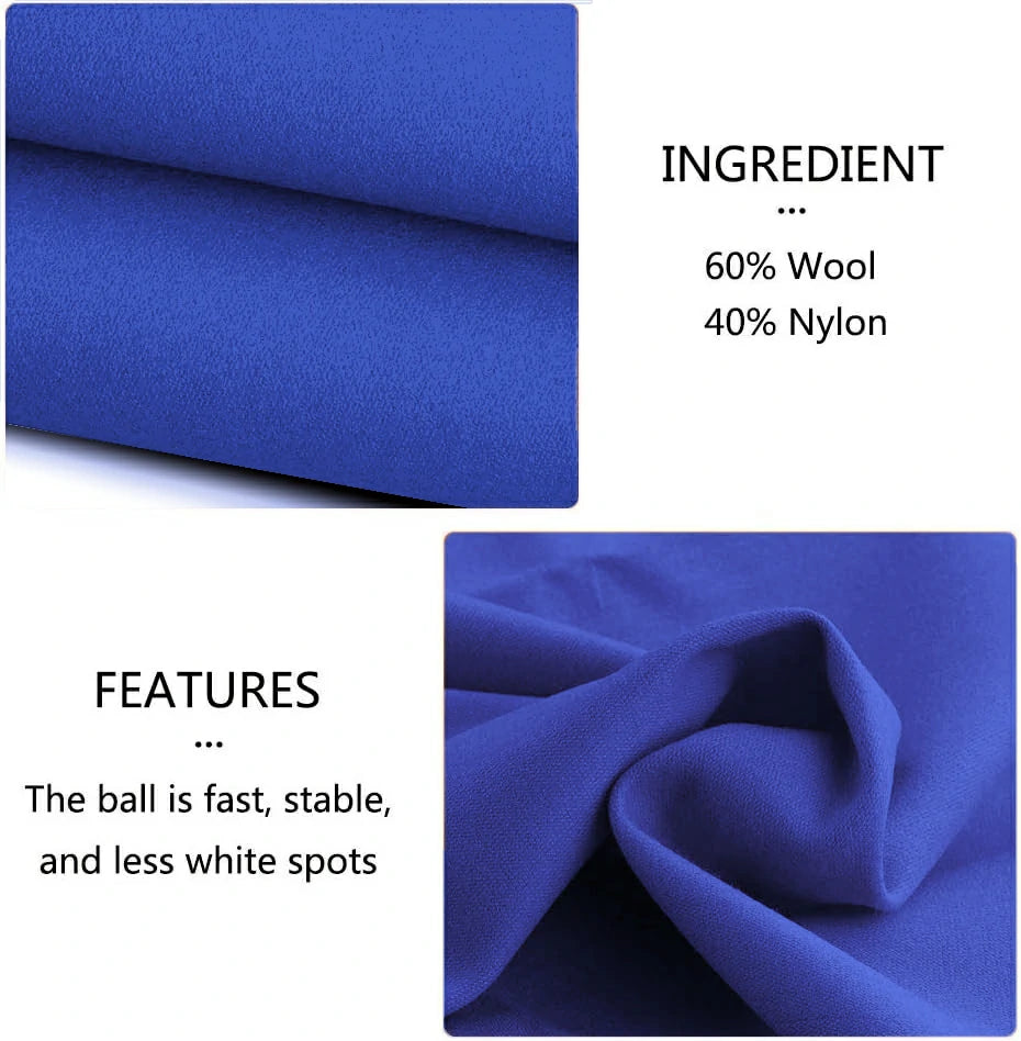 Hainsworth Smart Precut Cloth - 7/8/9/12FT Professional Speed & Control, 460gsm Directional Nap for Snooker & Pool Tables - Royal Blue