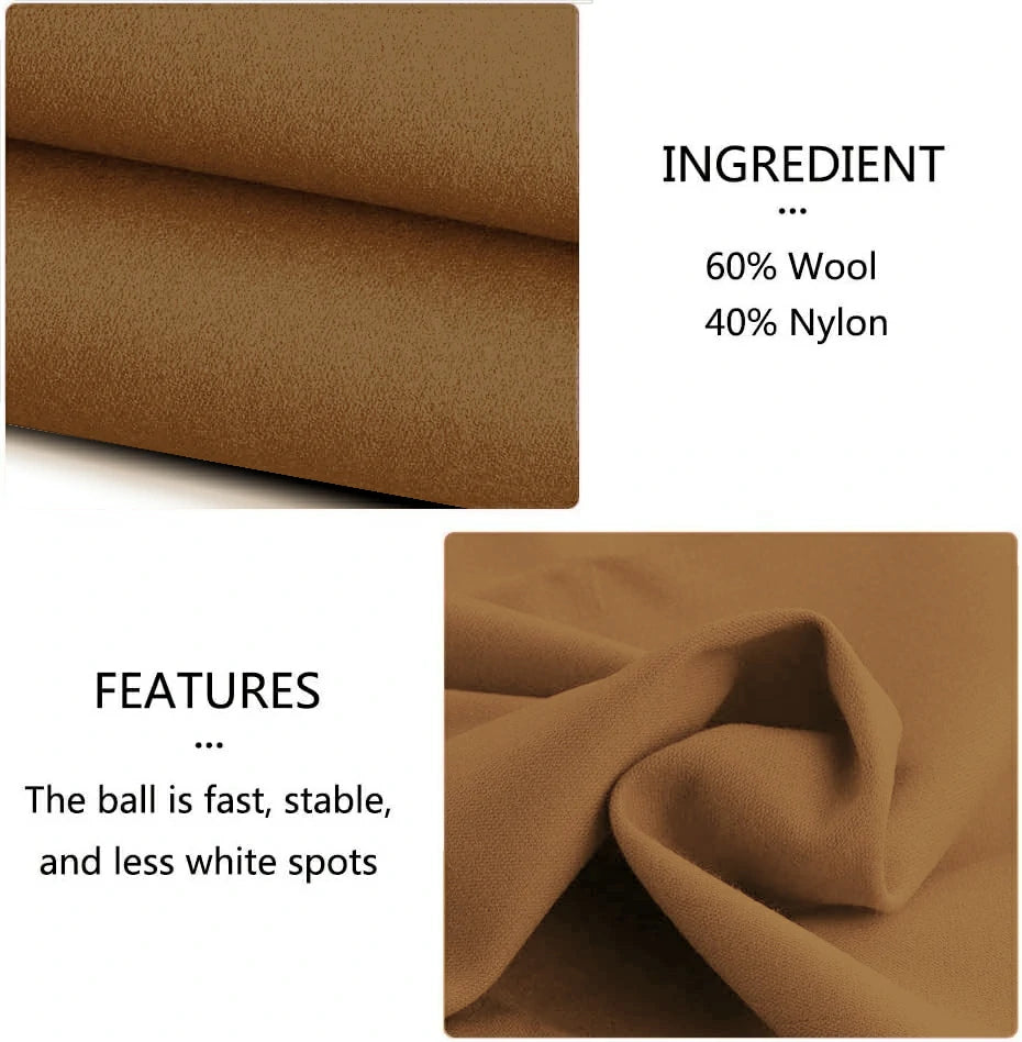 Hainsworth Smart Precut Cloth - 7/8/9FT Professional Speed & Control, 460gsm Directional Nap for Snooker & Pool Tables - Tan