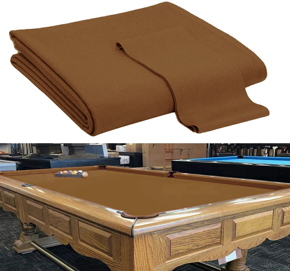 Hainsworth Smart Precut Cloth - 7/8/9FT Professional Speed & Control, 460gsm Directional Nap for Snooker & Pool Tables - Tan