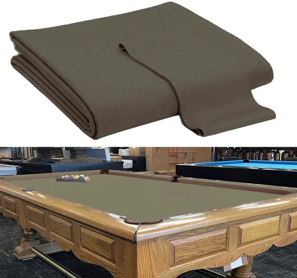 Hainsworth Smart Precut Cloth - 7/8/9FT Professional Speed & Control, 460gsm Directional Nap for Snooker & Pool Tables - Taupe