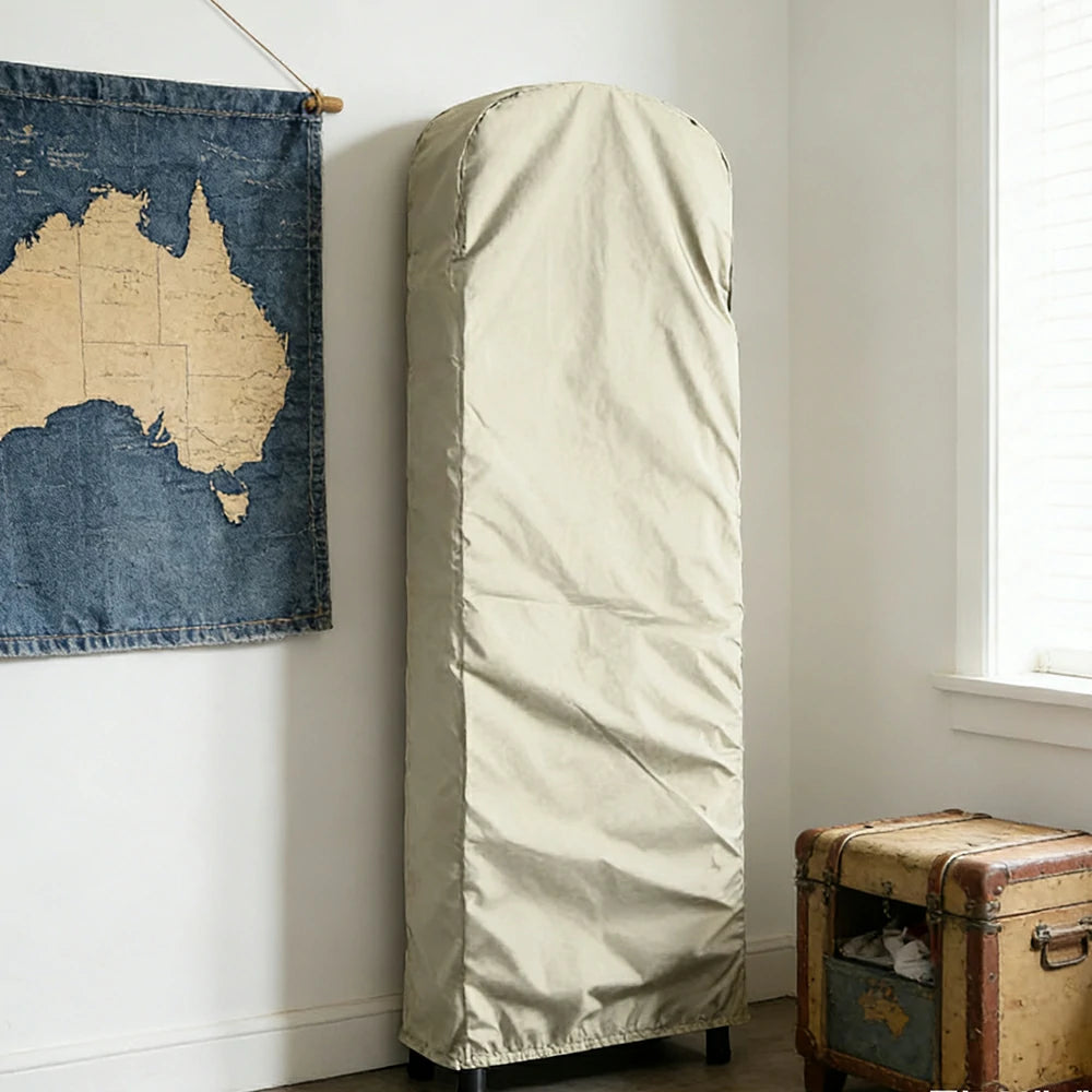 ARIX Heavy-Duty Ladder Cover - 420D Oxford Fabric with Waterproof & Dustproof Protection, Full-Length Outdoor Storage Cover for Foldable Ladders 124/154cm - Beige