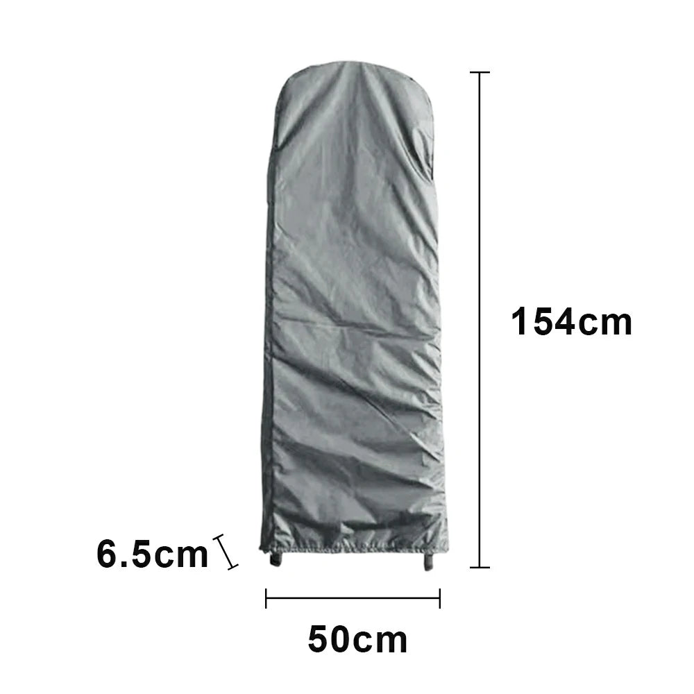 ARIX Heavy-Duty Ladder Cover - 420D Oxford Fabric with Waterproof & Dustproof Protection, Full-Length Outdoor Storage Cover for Foldable Ladders 124/154cm - Grey