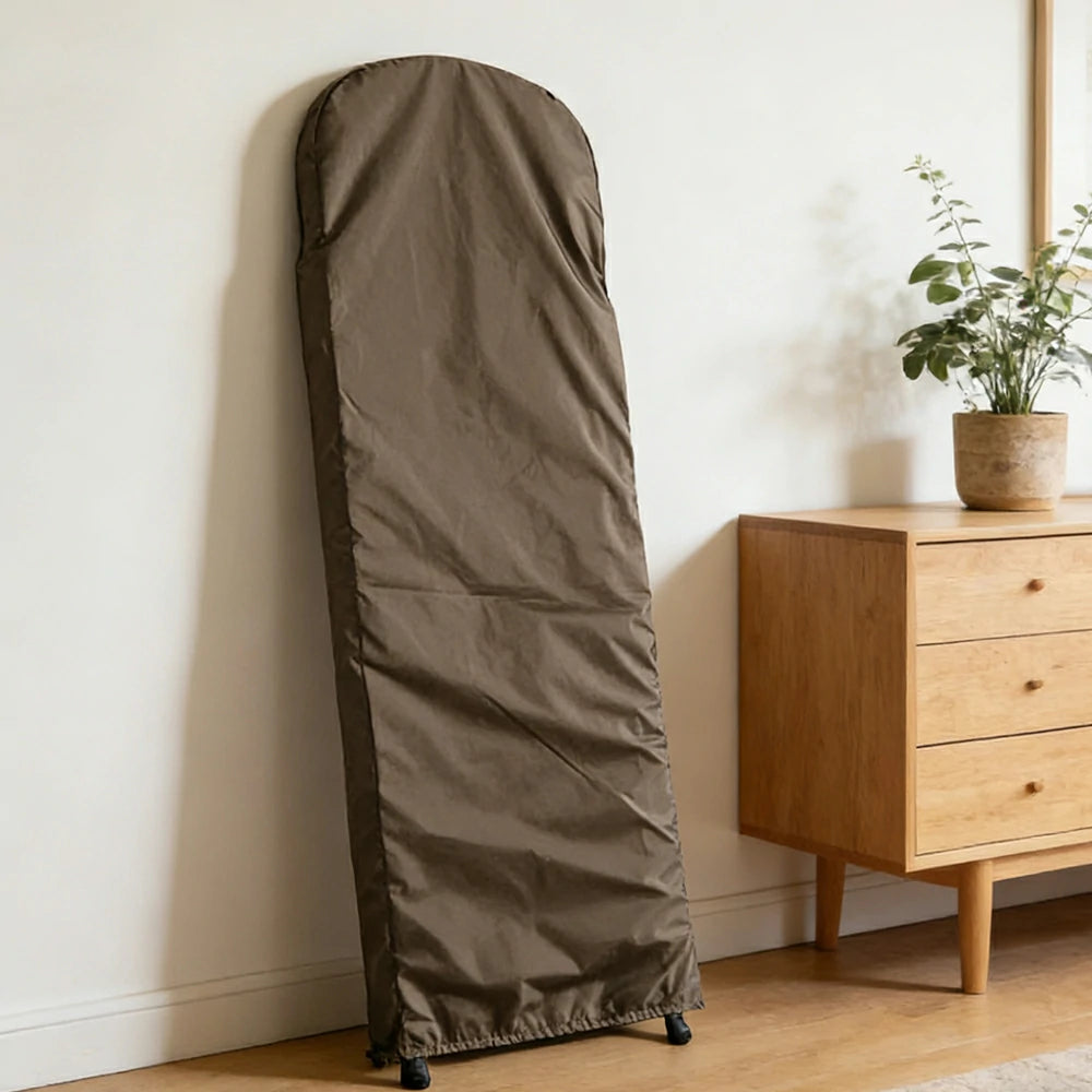 ARIX Heavy-Duty Ladder Cover - 420D Oxford Fabric with Waterproof & Dustproof Protection, Full-Length Outdoor Storage Cover for Foldable Ladders 124/154cm - Coffee