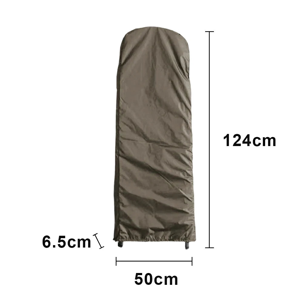 ARIX Heavy-Duty Ladder Cover - 420D Oxford Fabric with Waterproof & Dustproof Protection, Full-Length Outdoor Storage Cover for Foldable Ladders 124/154cm - Coffee