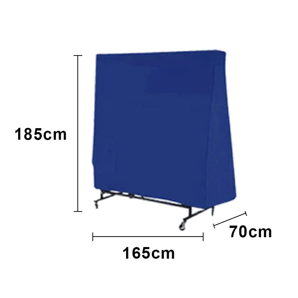 ARIX Foldable Ping Pong Table Cover - Heavy-Duty Waterproof & Dustproof Protection for Indoor & Outdoor Table Tennis Tables - Blue