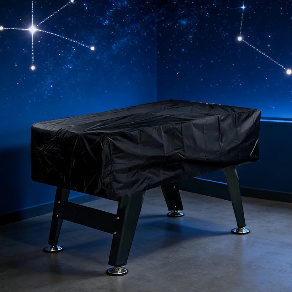 ARIX Foosball Table Cover - 210D Heavy-Duty Waterproof & Dustproof Protection, Full Coverage Game Table Storage Cover for Indoor & Outdoor Use - Black