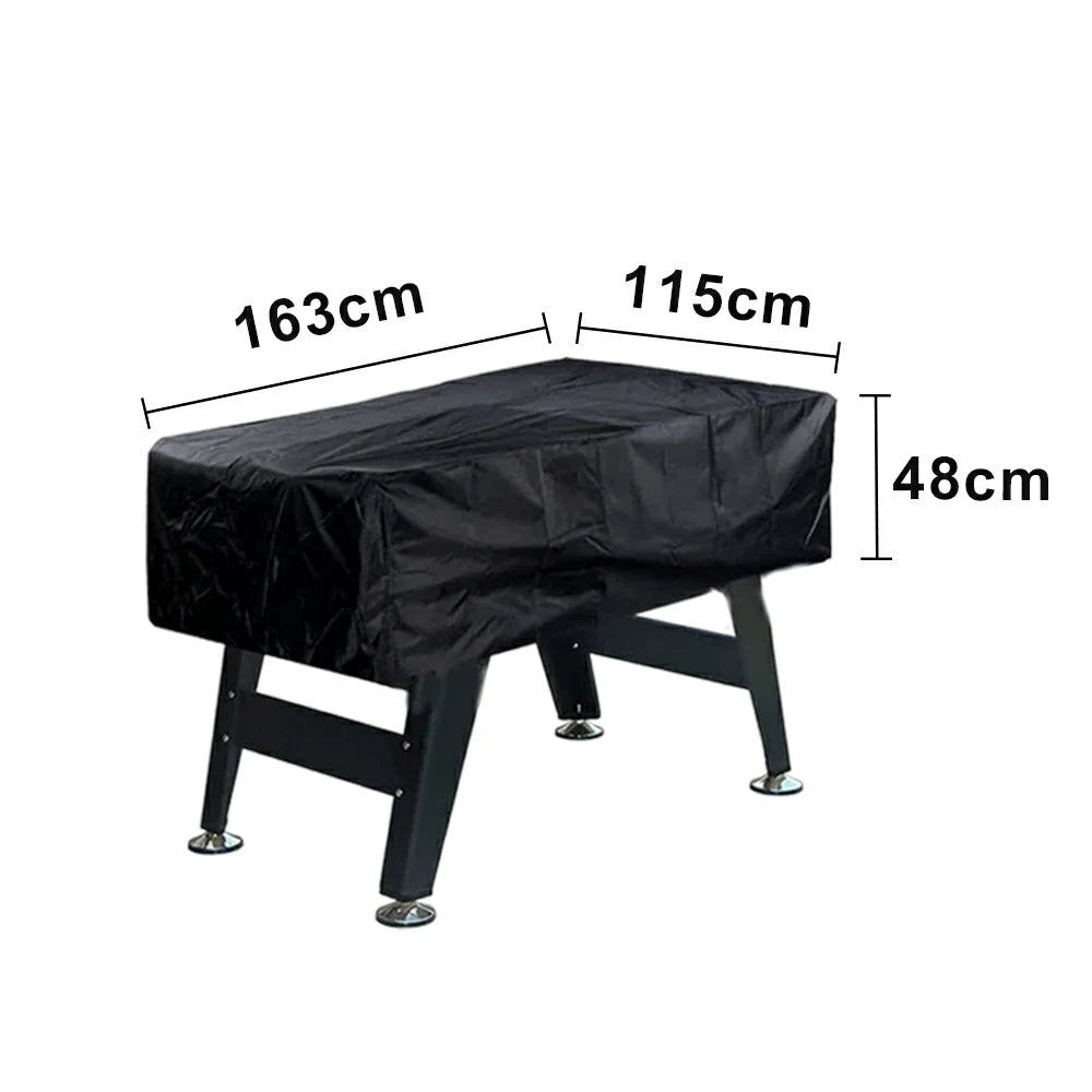ARIX Foosball Table Cover - 210D Heavy-Duty Waterproof & Dustproof Protection, Full Coverage Game Table Storage Cover for Indoor & Outdoor Use - Black
