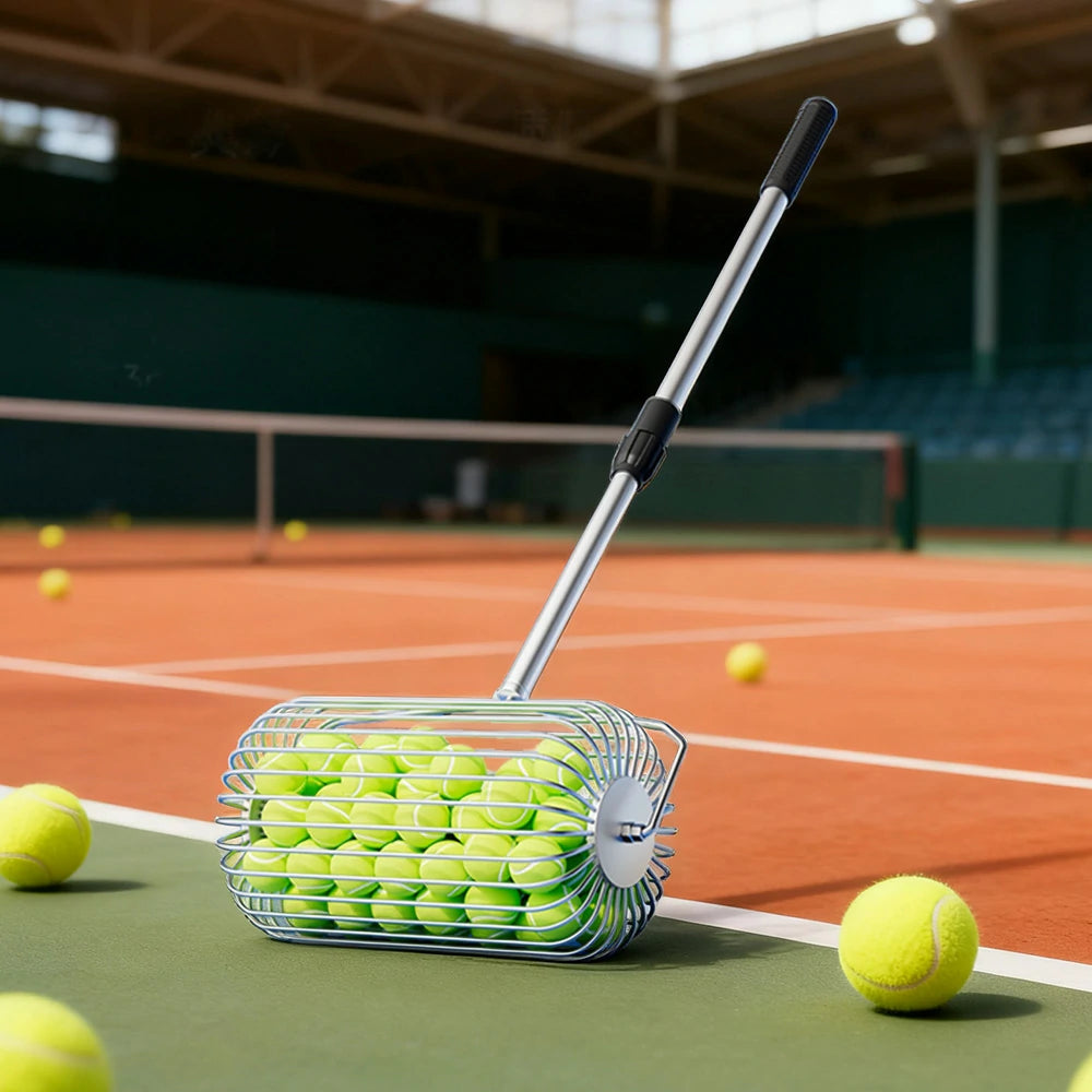 ARIX Ball Collector 34/44cm Adjustable Height Stainless Steel Frame - Large Capacity Quick Pickup and Easy Release Design