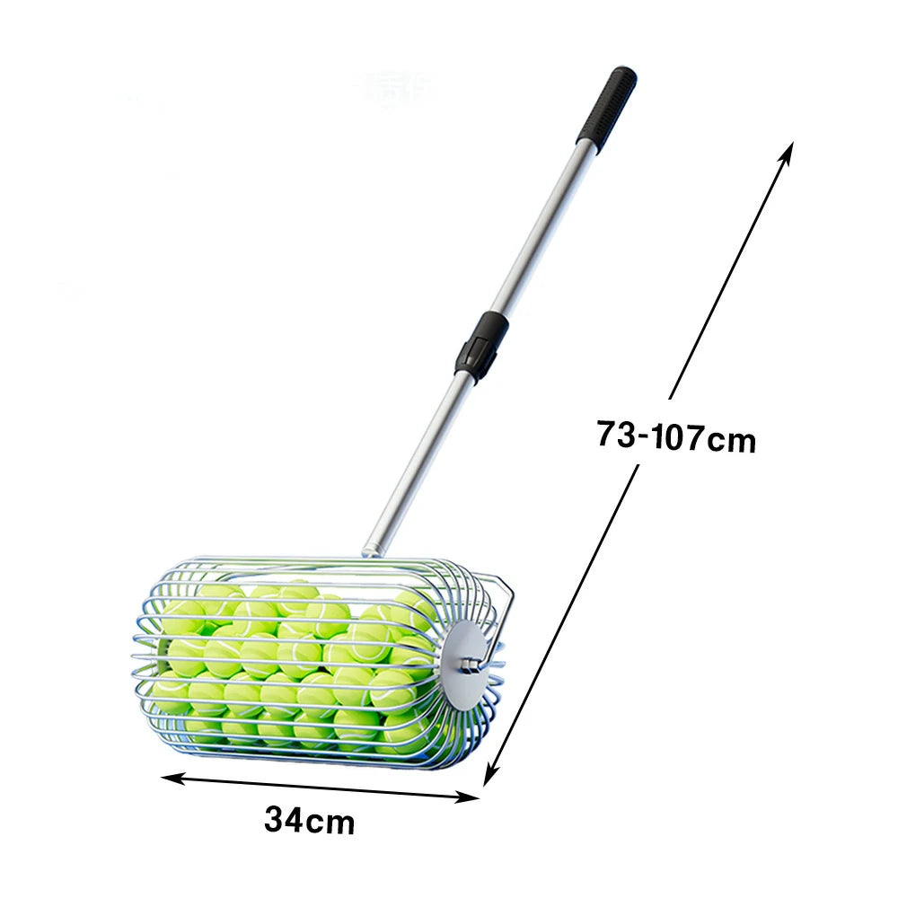 ARIX Ball Collector 34/44cm Adjustable Height Stainless Steel Frame - Large Capacity Quick Pickup and Easy Release Design