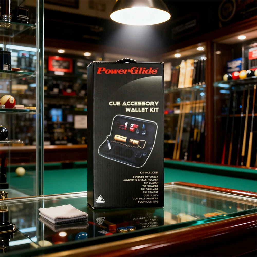 ARIX Deluxe Cue Accessory Wallet, Complete Billiard Tip & Care Toolkit