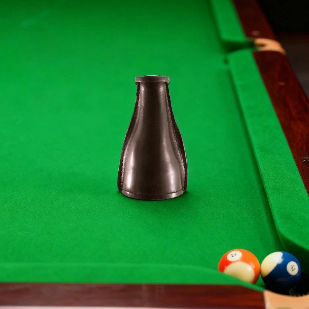 ARIX Leather Kelly Pool Shaker Bottle, Premium Black Shaker for 16 Kelly/Pea Pool Marbles - Black