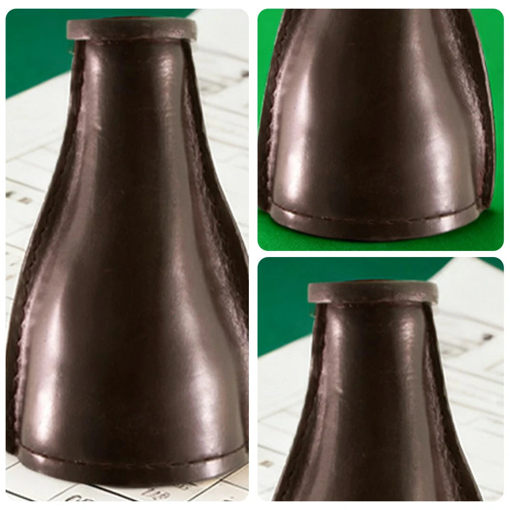 ARIX Leather Kelly Pool Shaker Bottle, Premium Black Shaker for 16 Kelly/Pea Pool Marbles - Black