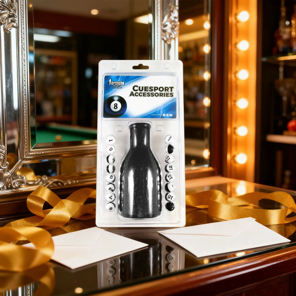 ARIX Leather Kelly Pool Shaker Bottle, Premium Black Shaker for 16 Kelly/Pea Pool Marbles - Black