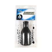 ARIX Leather Kelly Pool Shaker Bottle, Premium Black Shaker for 16 Kelly/Pea Pool Marbles - Black