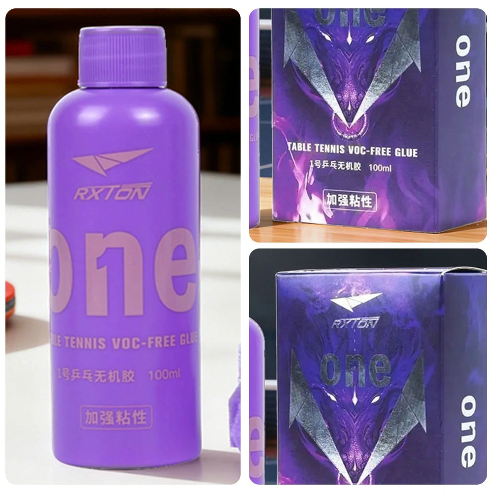 ARIX 50/100ml Table Tennis VOC-Free Glue - Strong Bonding, Smooth Application, Stable Elastic Film - Purple