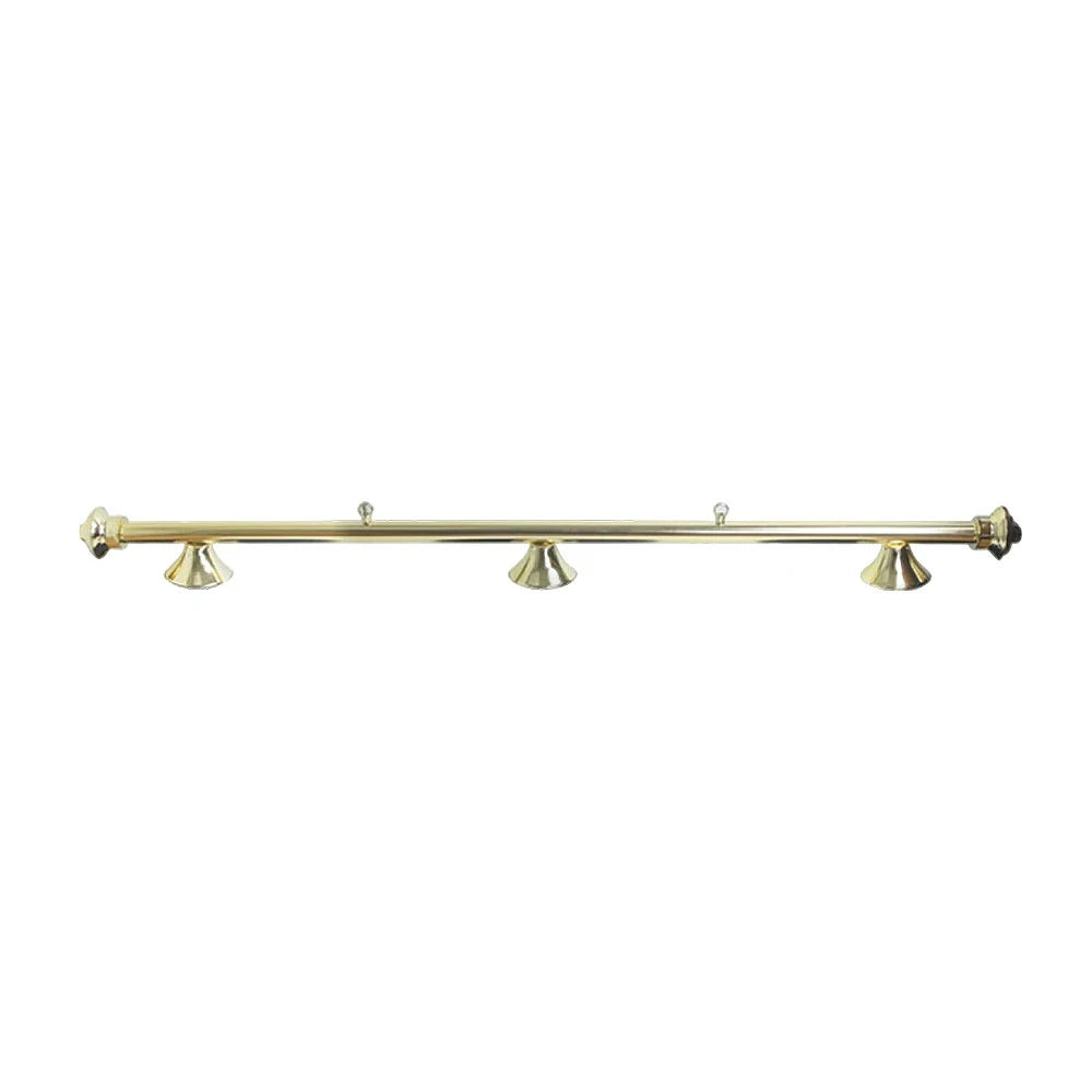 ARIX 55/72" Light Rail, 3-Shade Metal Billiard Lighting with Brass Finish - Complete Rail & Matching Brass Shades