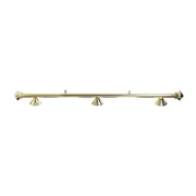 ARIX 55/72" Light Rail, 3-Shade Metal Billiard Lighting with Brass Finish - Complete Rail & Matching Brass Shades