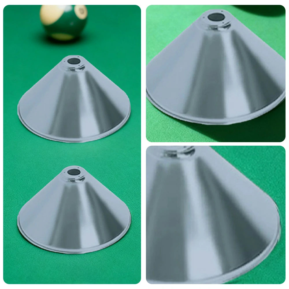 ARIX Billiard Light Shade, Metal Replacement Shade with Satin Chrome Finish - Satin Chrome