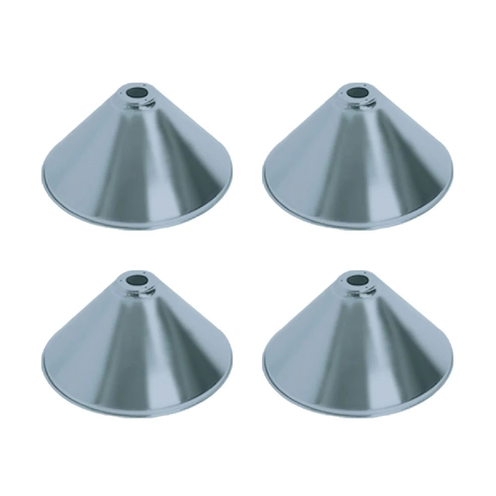 ARIX Billiard Light Shade, Metal Replacement Shade with Satin Chrome Finish - Satin Chrome