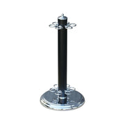 ARIX Metal Cue Stand, 6-Cue Freestanding Holder with Chrome Finish and Stable Round Base - Chrome