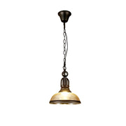 ARIX Pool Table Light, Single Glass Shade with Iron Frame, Adjustable 100cm Chain, E27 Socket, Durable Billiard Room Lighting