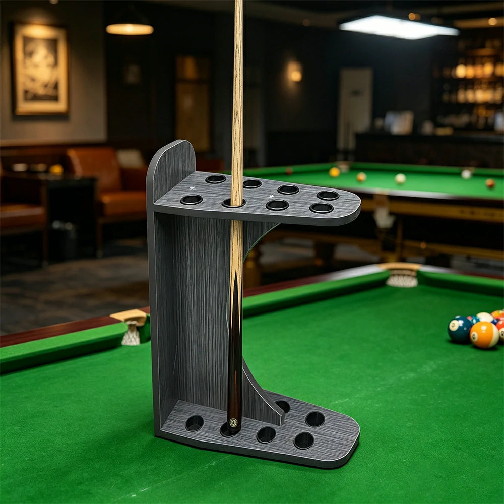 ARIX 8-Hole Cue Rack Space-Saving Stable Design Crescent Shape Wall-Optimised Storage with Rounded Edge Protection