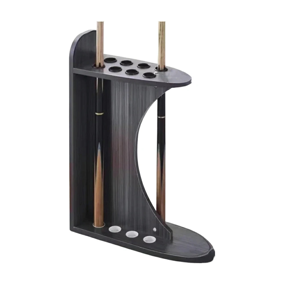 ARIX 8-Hole Cue Rack Space-Saving Stable Design Crescent Shape Wall-Optimised Storage with Rounded Edge Protection