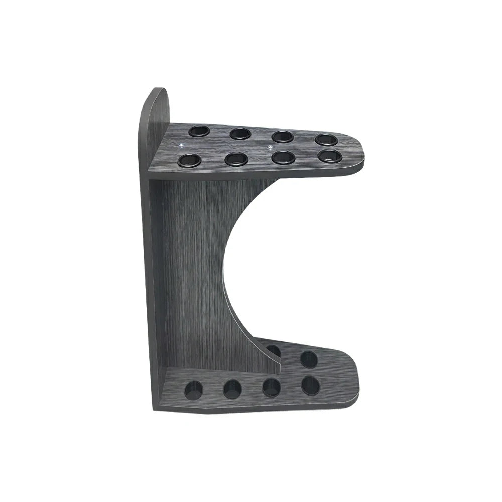 ARIX 8-Hole Cue Rack Space-Saving Stable Design Crescent Shape Wall-Optimised Storage with Rounded Edge Protection