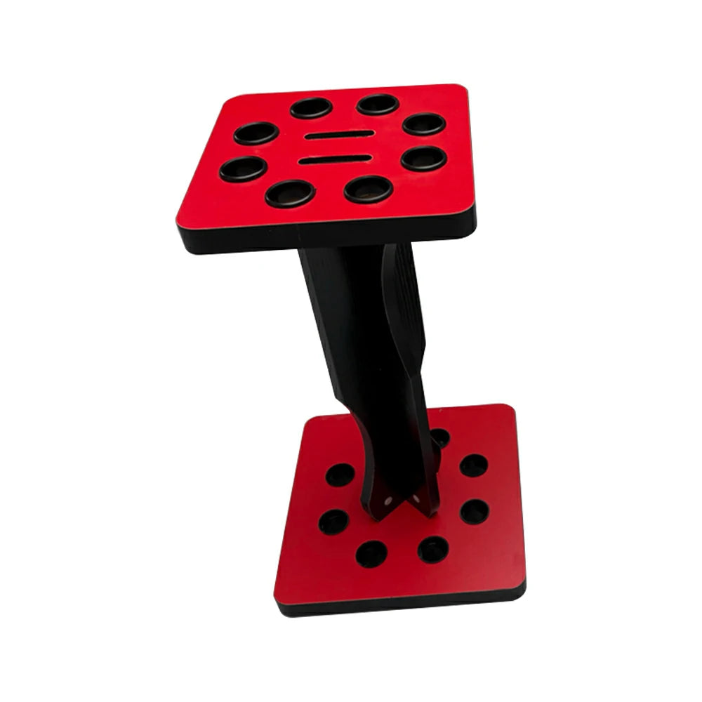 ARIX 8-Hole Cue Rack Space-Saving Stable Build Compact Stand Design Wall-Optimised Storage with Smooth Protective Edges - Red