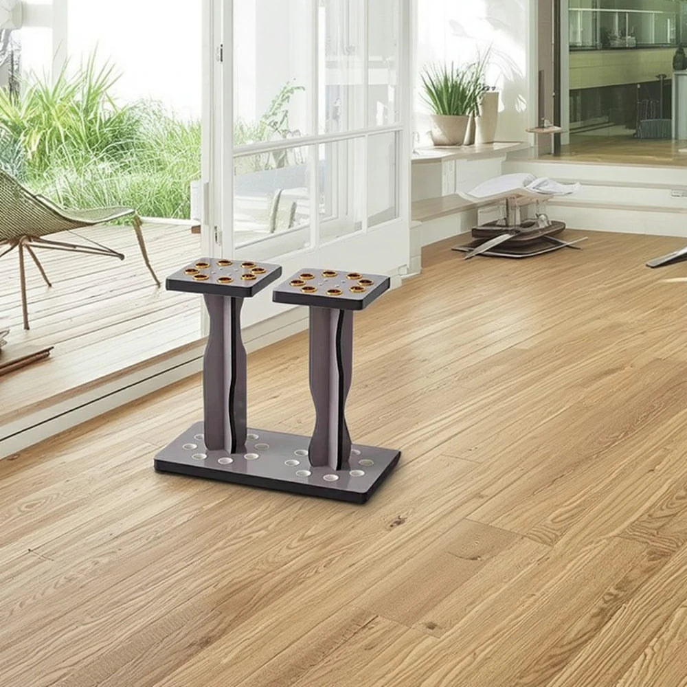 ARIX 16-Hole Cue Rack Space-Saving Stable Build Compact Stand Design Wall-Optimised Storage with Smooth Protective Edges - Grey