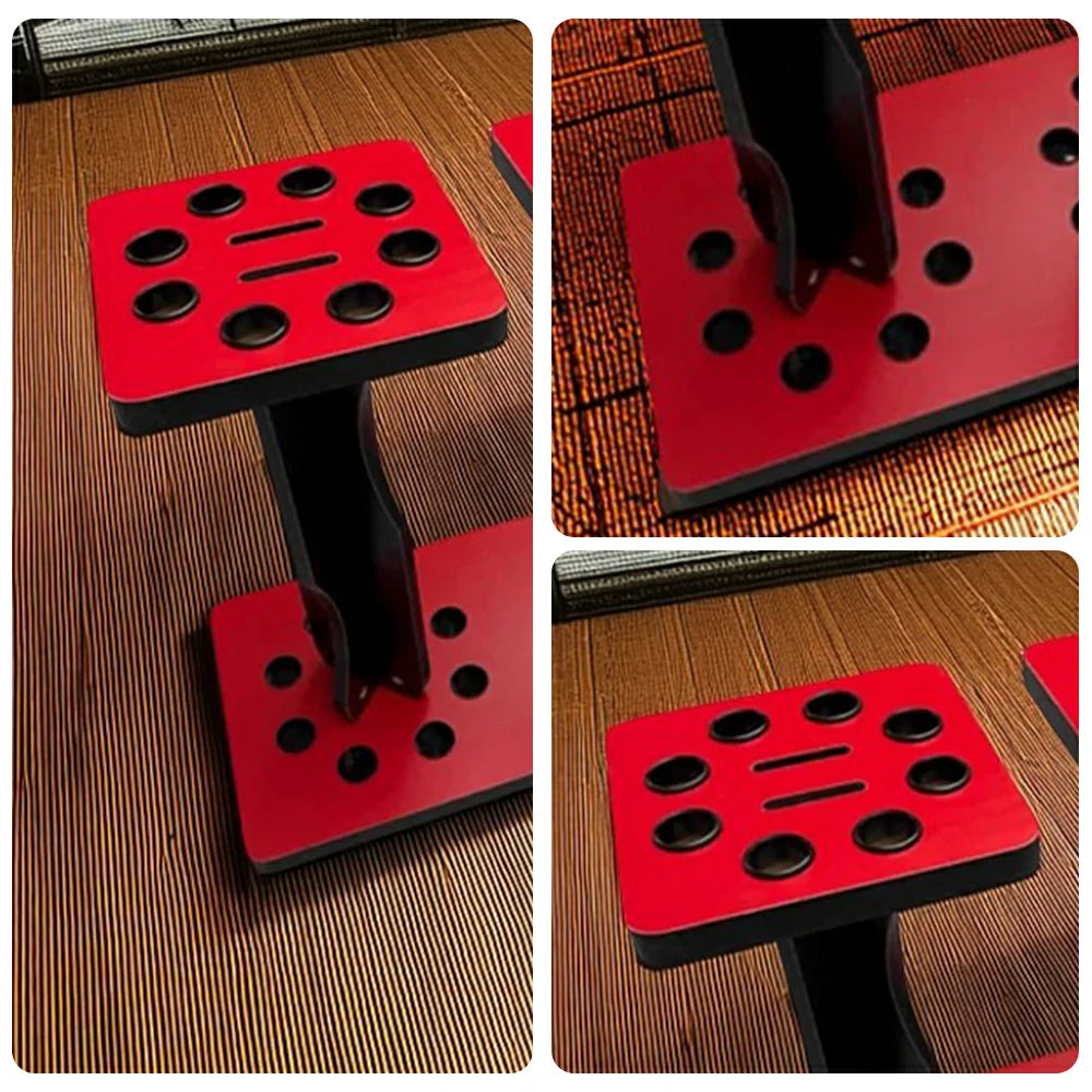 ARIX 16-Hole Cue Rack Space-Saving Stable Build Compact Stand Design Wall-Optimised Storage with Smooth Protective Edges - Red