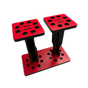 ARIX 16-Hole Cue Rack Space-Saving Stable Build Compact Stand Design Wall-Optimised Storage with Smooth Protective Edges - Red