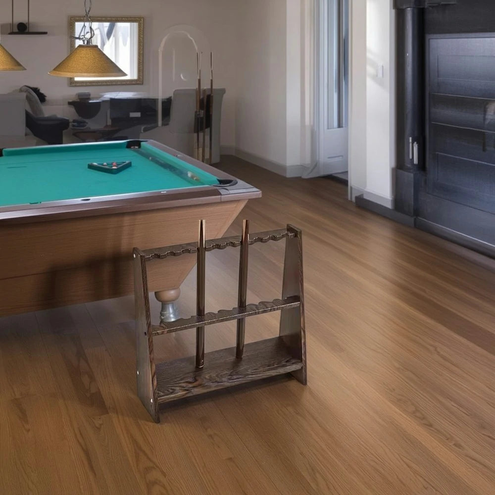 ARIX 10-Hole Cue Rack Space-Saving Stable Build Compact Stand Design Wall-Optimised Storage with Smooth Protective Edges - Coffee